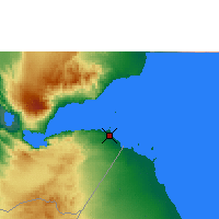 Nearby Forecast Locations - Джибути - карта