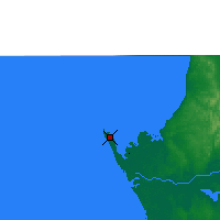 Nearby Forecast Locations - Порт-Жантиль - карта