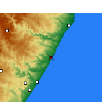 Nearby Forecast Locations - Sezela - карта