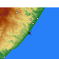 Nearby Forecast Locations - Port Edward - карта