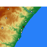 Nearby Forecast Locations - OThongathi - карта