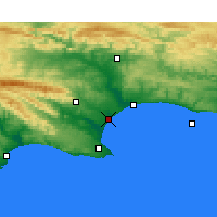 Nearby Forecast Locations - Port of Ngqura - карта