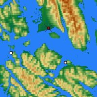 Nearby Forecast Locations - Gustavus - карта