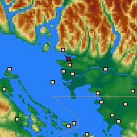 Nearby Forecast Locations - Vancouver Hrbour - карта