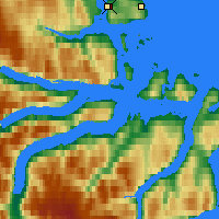 Nearby Forecast Locations - Кикиктарджуак - карта