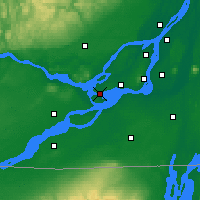 Nearby Forecast Locations - Baie-D'Urfé - карта