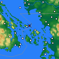 Nearby Forecast Locations - Saturna Island - карта