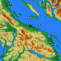 Nearby Forecast Locations - Qualicum Airport - карта