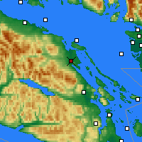 Nearby Forecast Locations - Baie-Comeau - карта