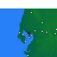 Nearby Forecast Locations - Тампа - карта