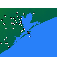 Nearby Forecast Locations - Галвестон - карта