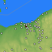 Nearby Forecast Locations - North Olmsted - карта