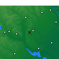 Nearby Forecast Locations - Cherryvale - карта