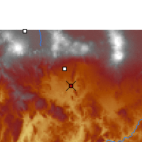 Nearby Forecast Locations - Сакатепек-де-Идальго - карта