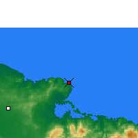Nearby Forecast Locations - Punta Lucrecia - карта