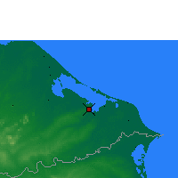 Nearby Forecast Locations - Пуэрто-Лемпира - карта