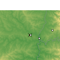 Nearby Forecast Locations - Guaraní International Аэропорт - карта