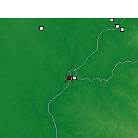 Nearby Forecast Locations - Монте-Касерос - карта