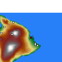 Nearby Forecast Locations - Hilo/Hawaii - карта