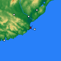 Nearby Forecast Locations - Nugget Point Aws - карта