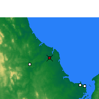 Nearby Forecast Locations - Бандаберг - карта