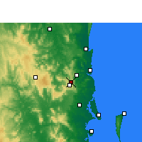 Nearby Forecast Locations - Baroon Pocket Dam - карта