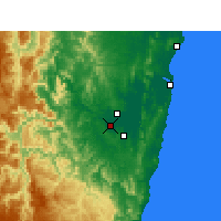 Nearby Forecast Locations - Графтон - карта