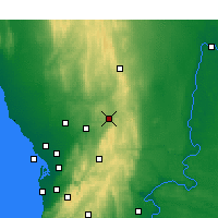 Nearby Forecast Locations - Nuriootpa - карта