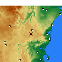 Nearby Forecast Locations - Moss Vale - карта