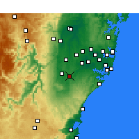 Nearby Forecast Locations - Campbelltown - карта