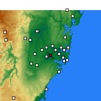 Nearby Forecast Locations - Bankstown - карта