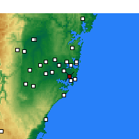 Nearby Forecast Locations - Сидней - карта