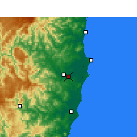 Nearby Forecast Locations - Kempsey - карта