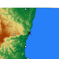 Nearby Forecast Locations - Кофс-Харбор - карта