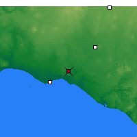 Nearby Forecast Locations - Warrnambool - карта