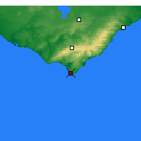 Nearby Forecast Locations - Cape Otway - карта