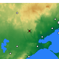 Nearby Forecast Locations - She Oaks - карта