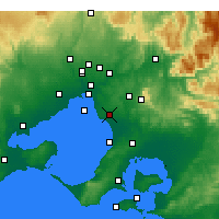 Nearby Forecast Locations - Moorabbin - карта