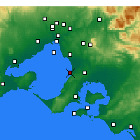 Nearby Forecast Locations - Франкстон - карта