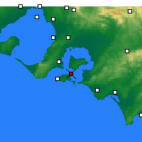 Nearby Forecast Locations - Rhyll - карта