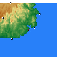 Nearby Forecast Locations - Mallacoota - карта