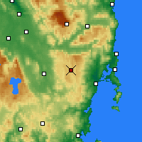 Nearby Forecast Locations - Lake Leake - карта