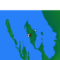 Nearby Forecast Locations - Shark Bay Аэропорт - карта