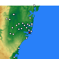Nearby Forecast Locations - Kurnell - карта