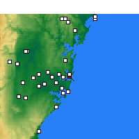 Nearby Forecast Locations - Порт-Джэксон - карта