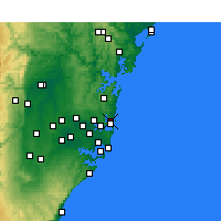 Nearby Forecast Locations - Bombora - карта