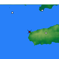 Nearby Forecast Locations - Cape Borda - карта