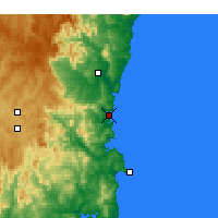 Nearby Forecast Locations - Merimbula - карта