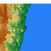 Nearby Forecast Locations - Narooma - карта