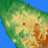 Nearby Forecast Locations - Waratah - карта